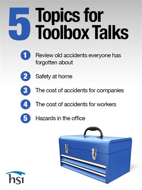 toolbox safety talks oldies but goodies